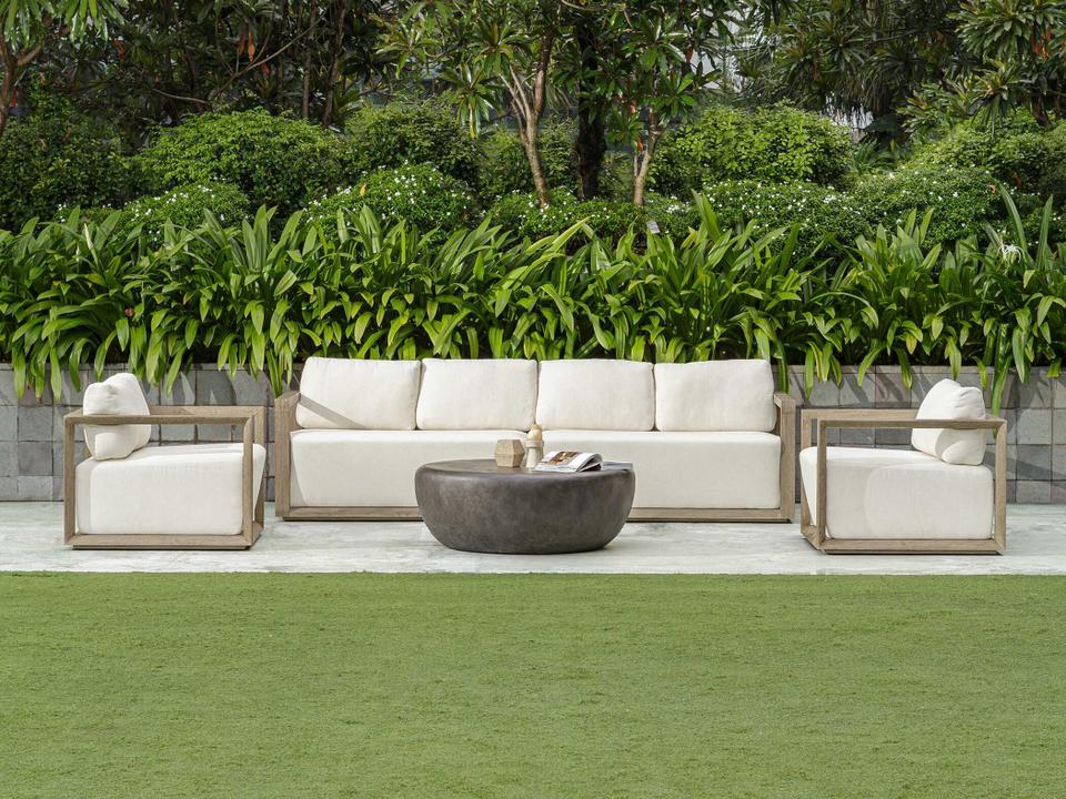 Remsen Faux Stone Cushion Lounge Set