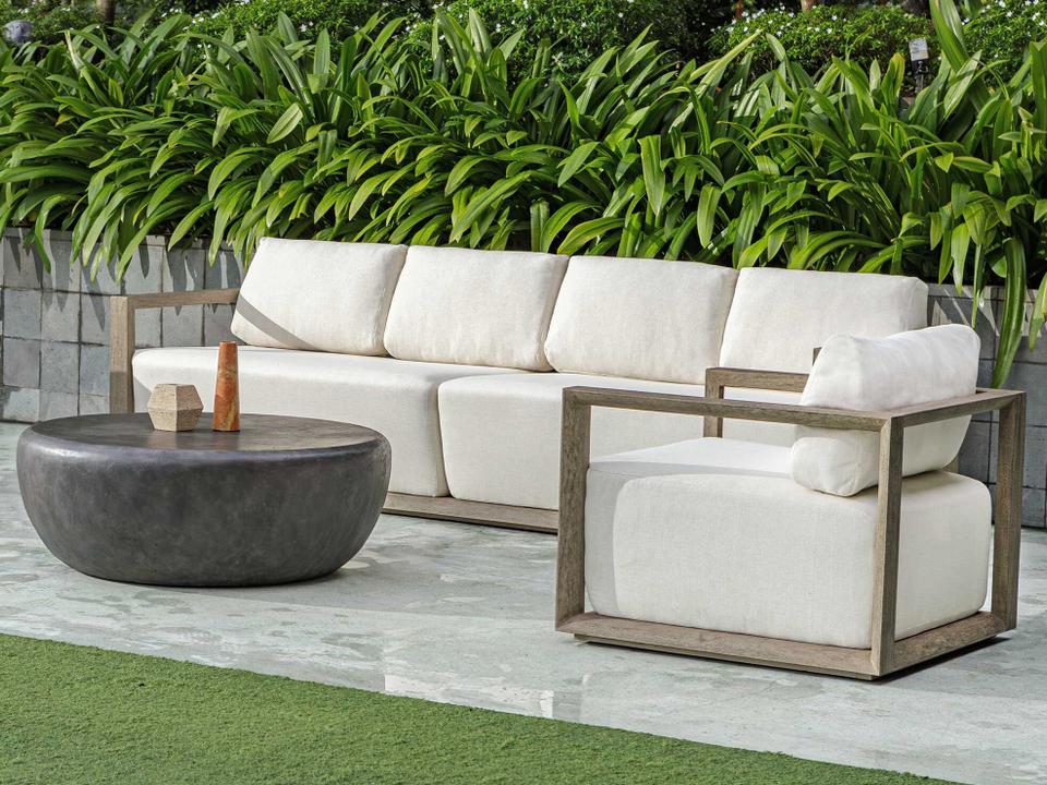 Remsen Faux Stone Cushion Lounge Set