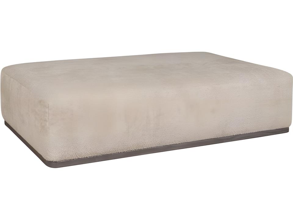Nest Rectangular Bumper in Itilia Camel Fabric and Summit Finish