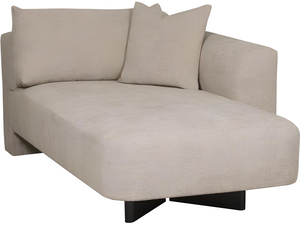 Ease Lola Right Arm Chaise Jasper Pebble Film Noir Finish