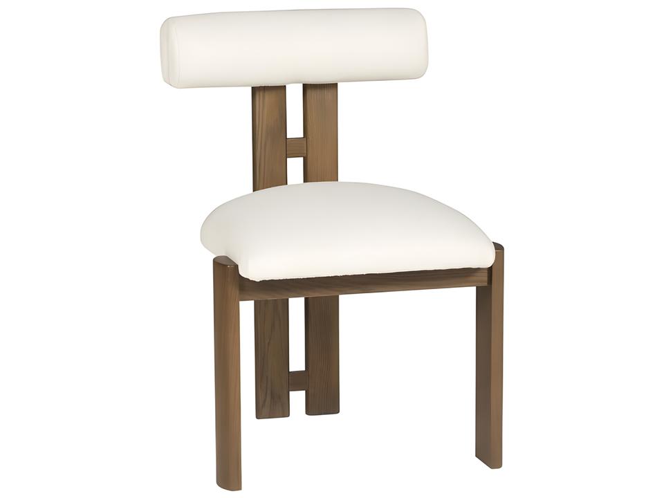 Wright Upholstered Dining Side Chair in Jackpot Chalk Fabric