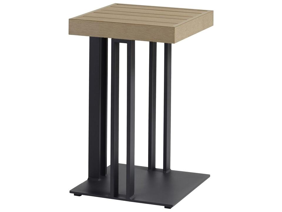 Vanguard Furniture Montecito Square Outdoor Accent Table with Synthetic Teak Top