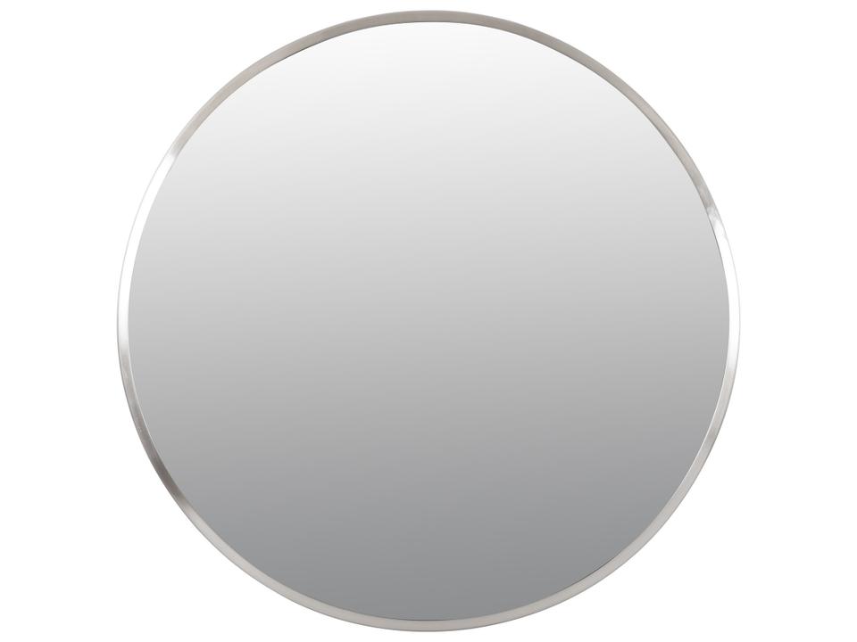 Cottage 30 Inch Round Wall Mirror in Brushed Nickel