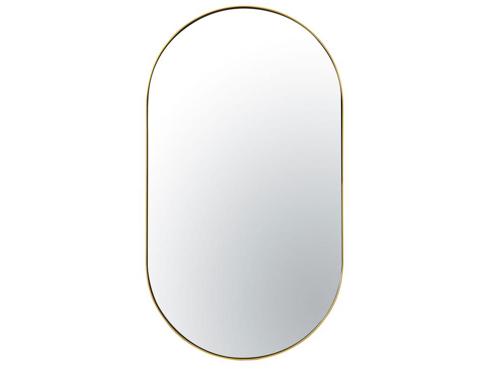 Capsule 22x40 Inch Oval Wall Mirror in Gold