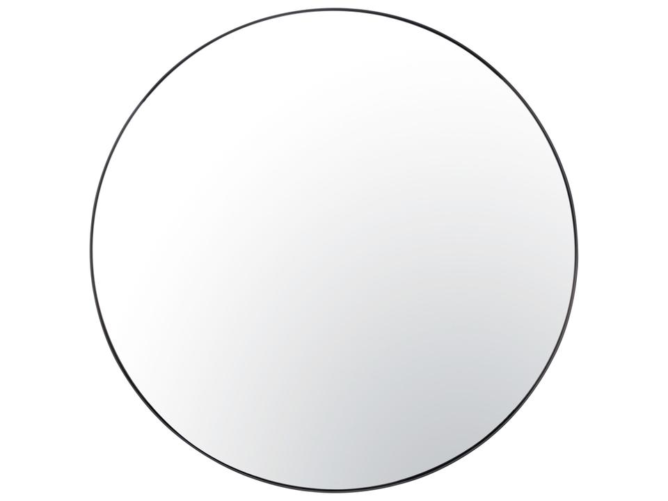 Tablet 50-Inch Round Wall Mirror in Black