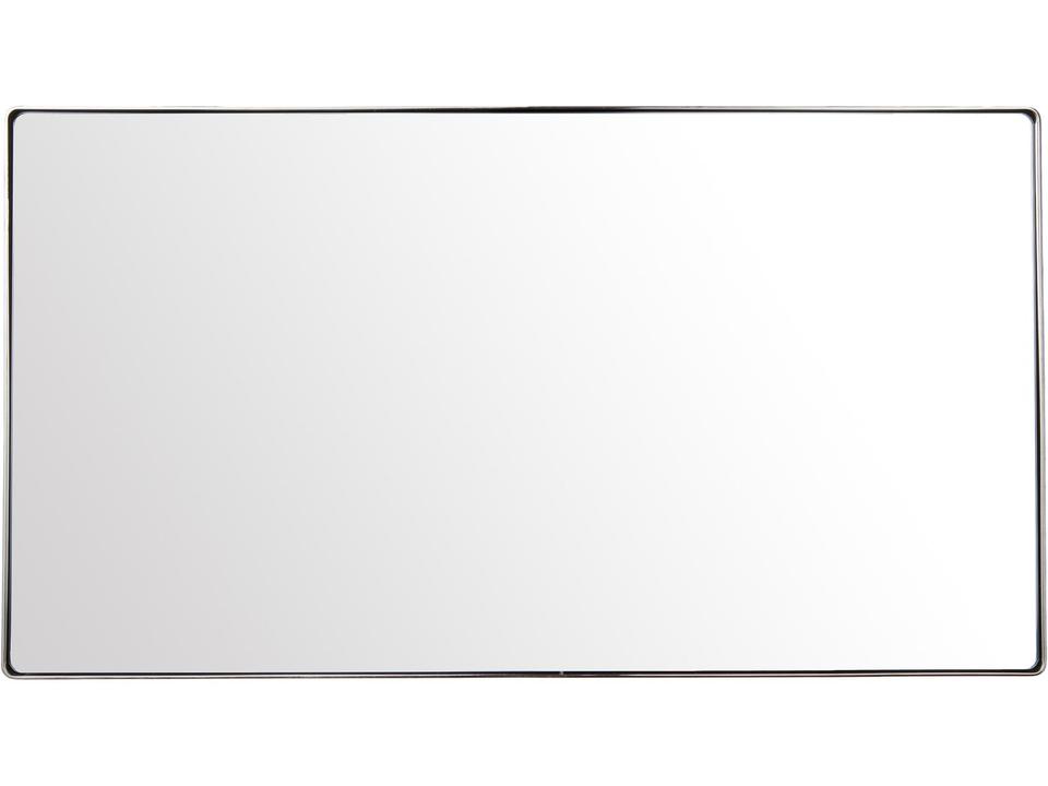 Kye 22x40 Inch Rounded Rectangular Wall Mirror in Polished Nickel