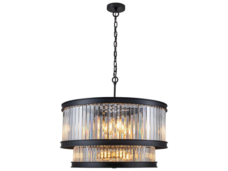 Double Take 2-Tier 14-Light Pendant Heritage Black