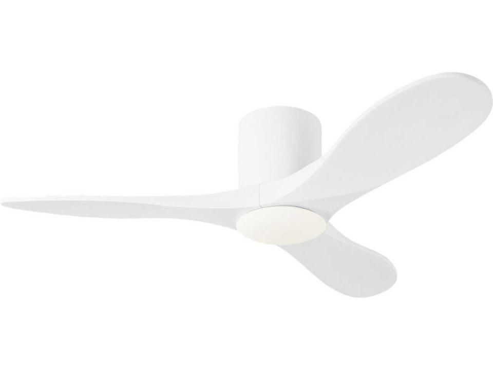 Maverick Smart 44-Inch 3-Blade Hugger LED Ceiling Fan in Matte White