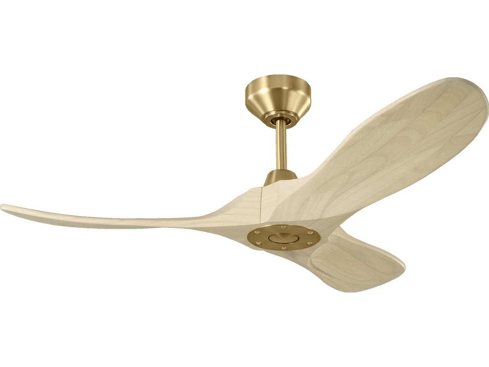 Maverick Smart 44-Inch 3-Blade Outdoor Ceiling Fan in Burnished Brass