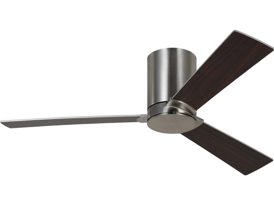 Rozzen 44-Inch 3-Blade Hugger Ceiling Fan in Brushed Steel
