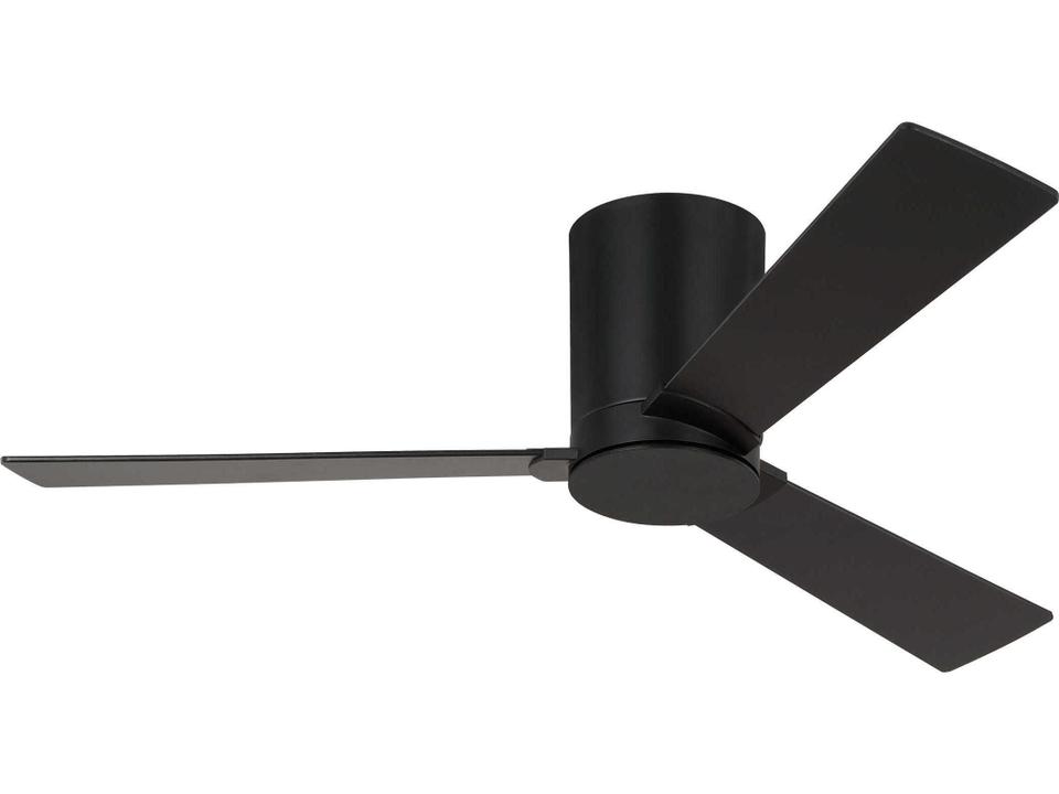 Rozzen 44-Inch 3-Blade Damp Rated Indoor Outdoor Ceiling Fan in Midnight Black
