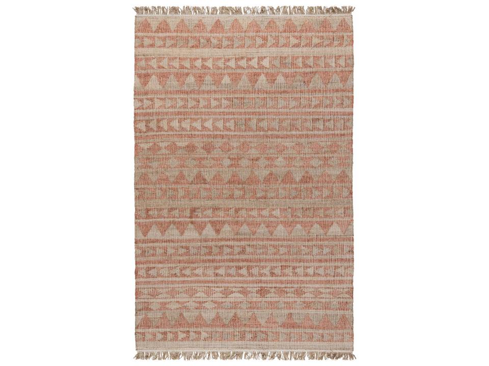 Solana Handwoven Jute Blend Area Rug with Fringe