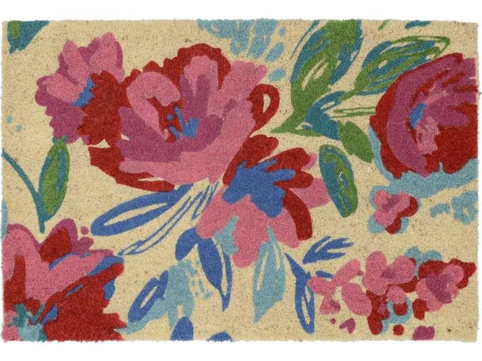 Belinda Floral Coir Indoor Outdoor Doormat