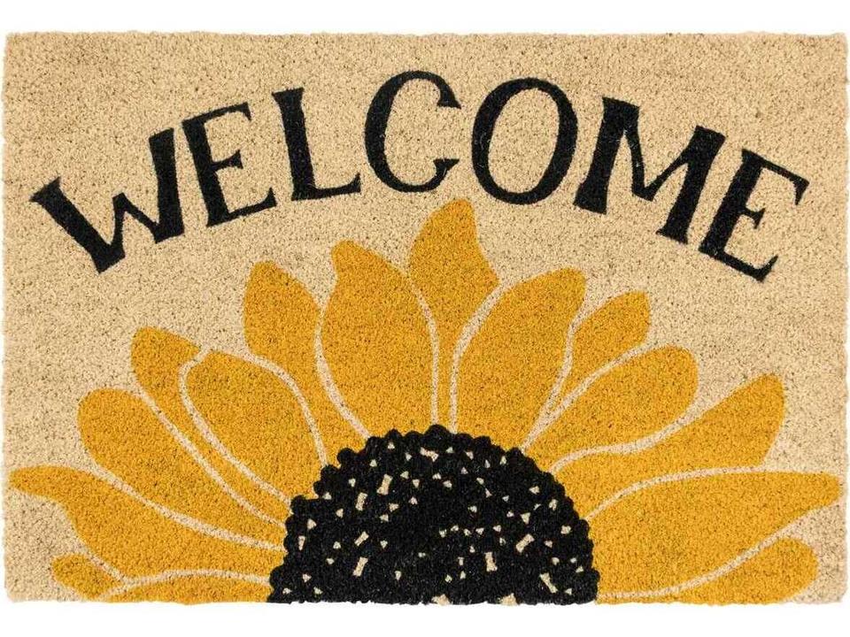 Sunday Morning Coir Doormat