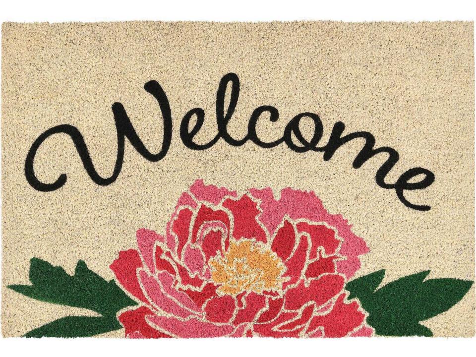 Peony Graphic Doormat