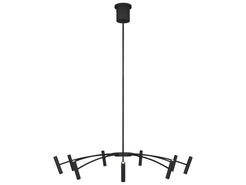 Aerial 1-Light Matte Black Chandelier