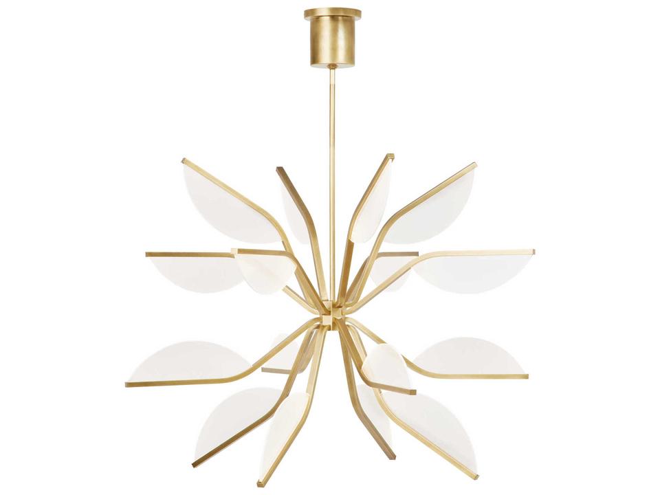 Belterra 38-Inch Globe Chandelier in Natural Brass