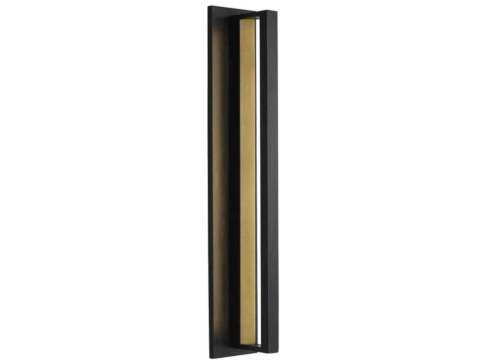 Anton 1-Light Outdoor Wall Sconce in Black