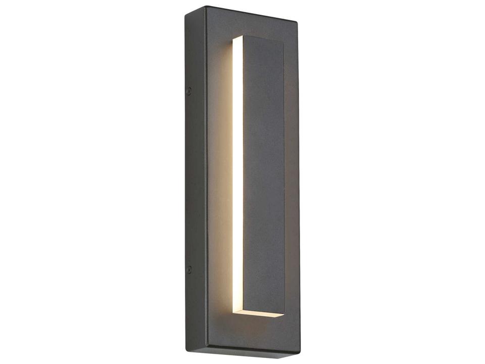 Aspen Outdoor Wall Sconce 15-Inch Charcoal
