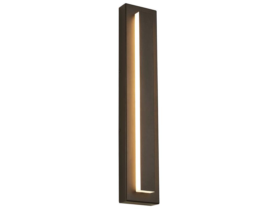 Aspen 1-Light Outdoor Wall Sconce in Dark Zinc
