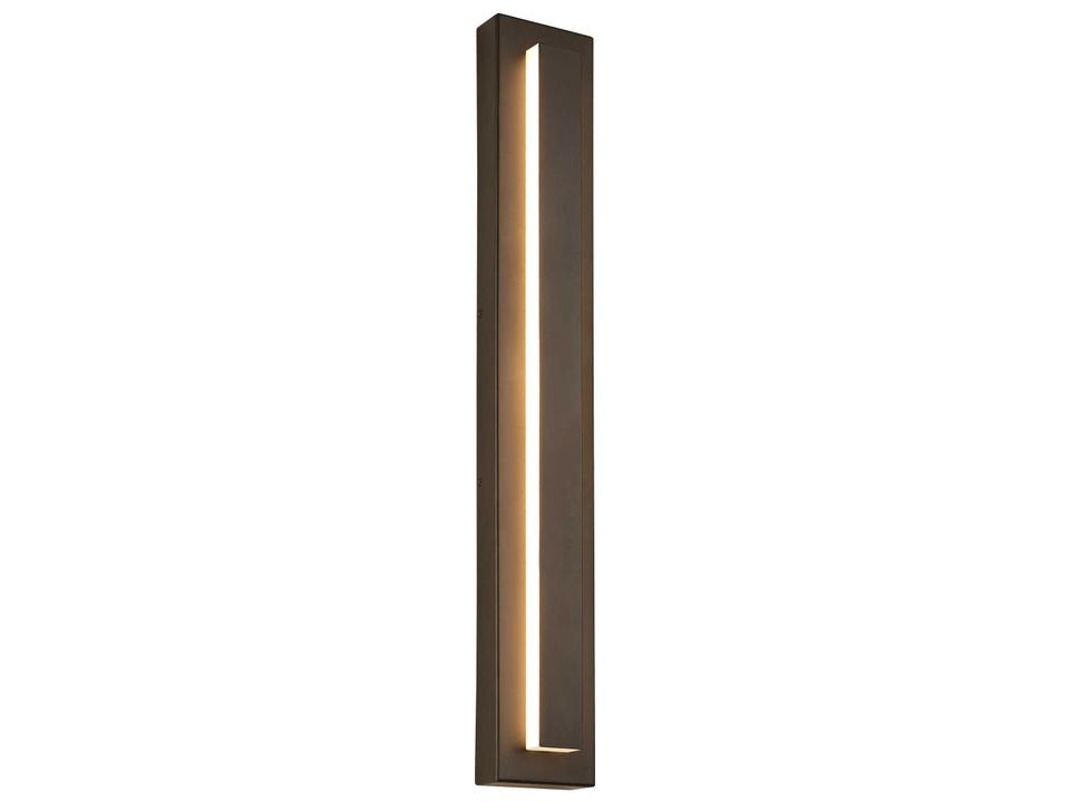 Aspen 1-Light Outdoor Wall Light in Modern Bronze