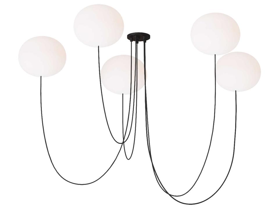 Helium Multi-Light Chandelier in Matte Black