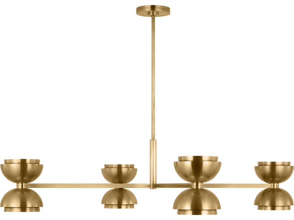 Shanti Chandelier in Natural Brass