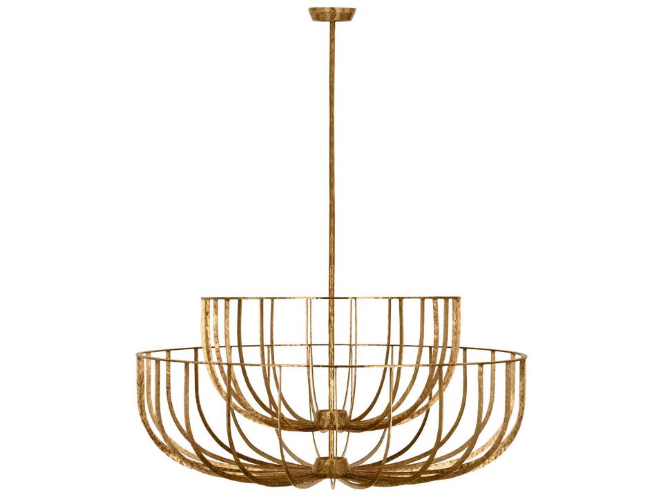 Sanchi LED Chandelier Two-Tier Hand-Hammered