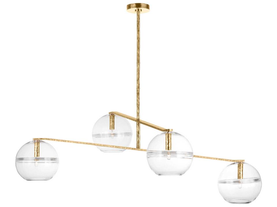 Lowing Chandelier Polished Antique Brass