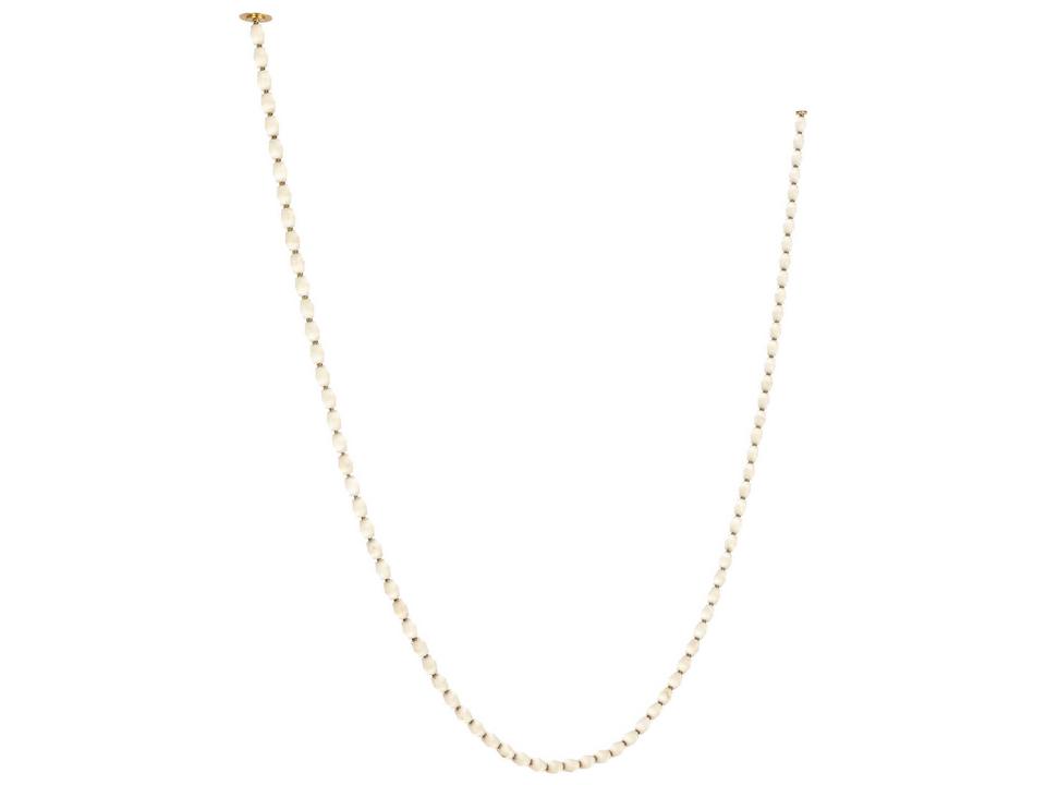 Collier Alabaster Linear Chandelier by Sean Lavin in Natural Brass