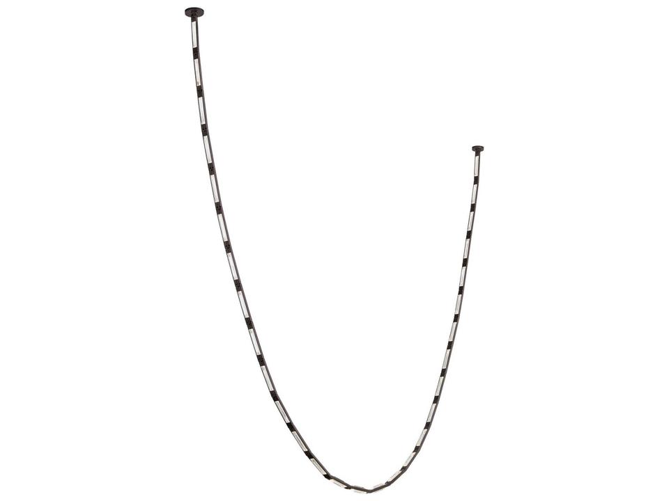 Catena 29-Light Linear Chandelier in Bronze with Faceted Crystal