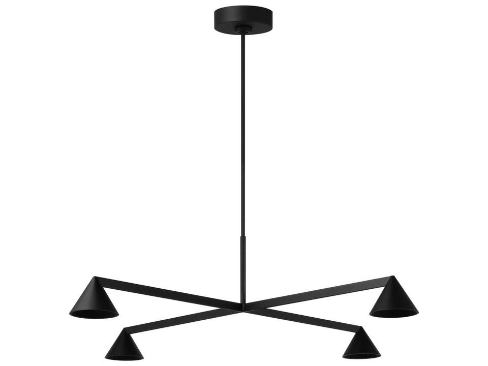Midrand 4-Light Chandelier in Nightshade Black by Sean Lavin
