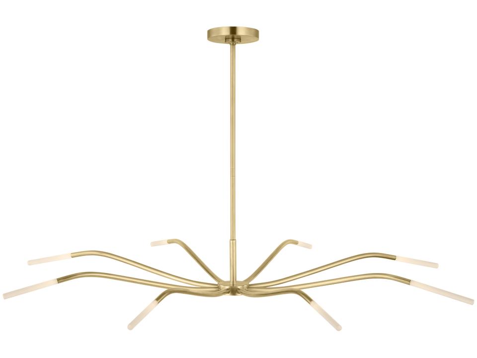 Lajos 50 LED Chandelier in Hand-Rubbed Antique Brass