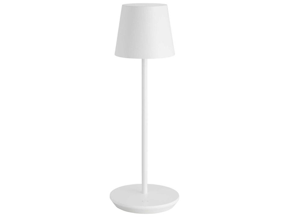 Nevis 1-Light LED Rechargeable Table Lamp in Matte White