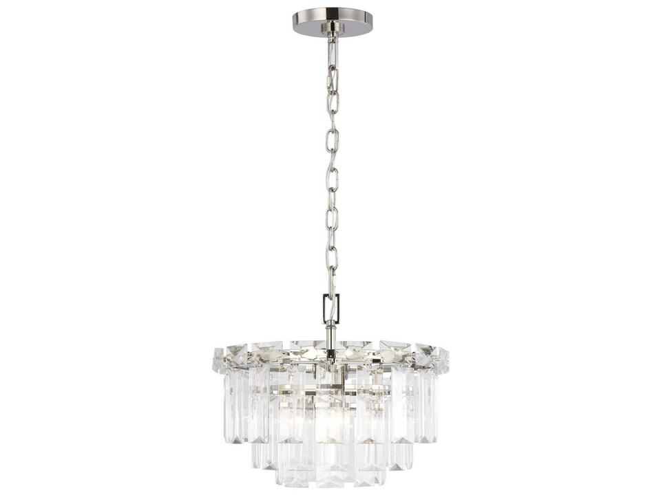4-Light Arden Chandelier in Polished Nickel