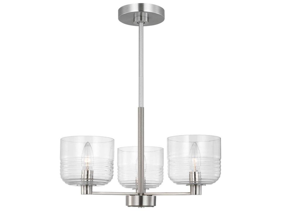 3-Light Lochdale Chandelier in Brushed Nickel