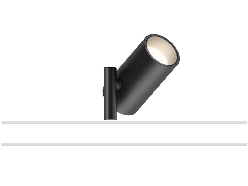 Circus 1-Light Black Cylinder Spot Light