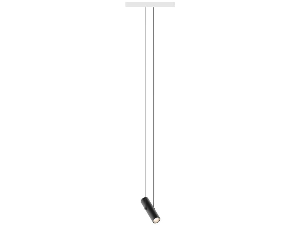 Circus 1-Light Black Cylinder Track & Rail Light