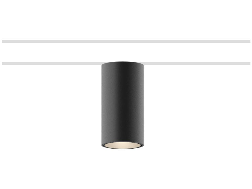 Circus 1-Light Black Cylinder Spot Light