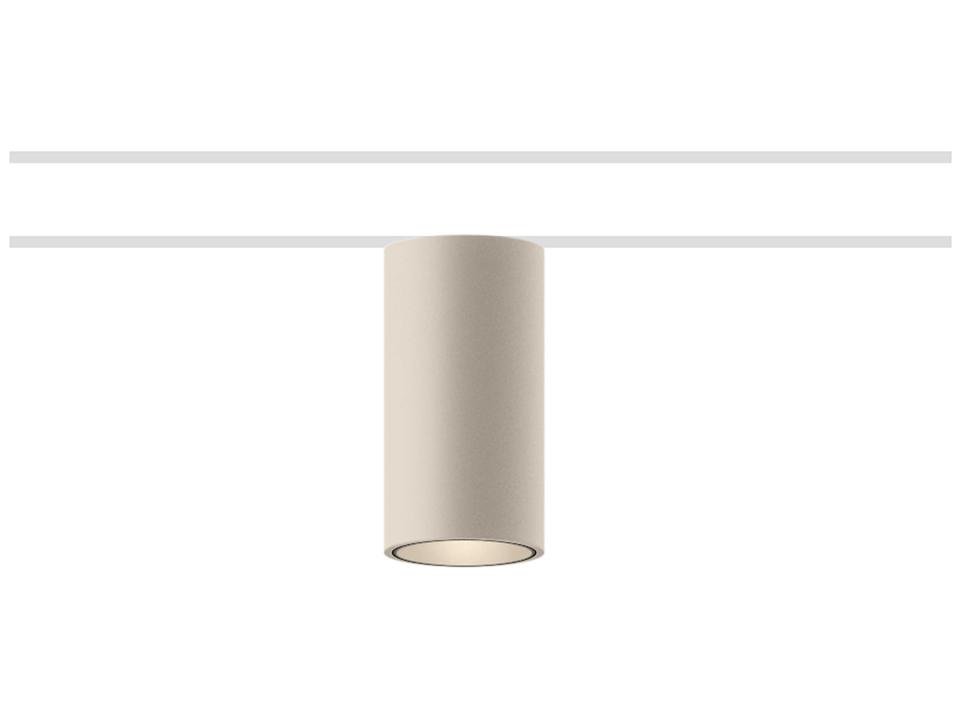 Circus 1-Light Off White Cylinder Spot Light