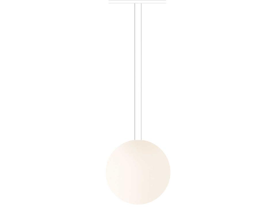Circus 1-Light White Globe Track & Rail Light
