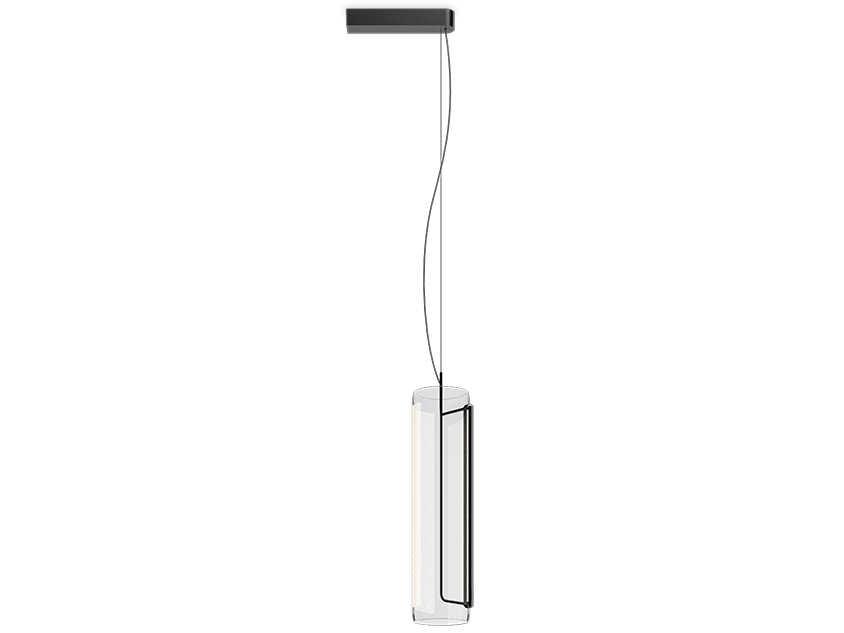 Guise LED Pendant Light in Graphite Glass by Stefan Diez
