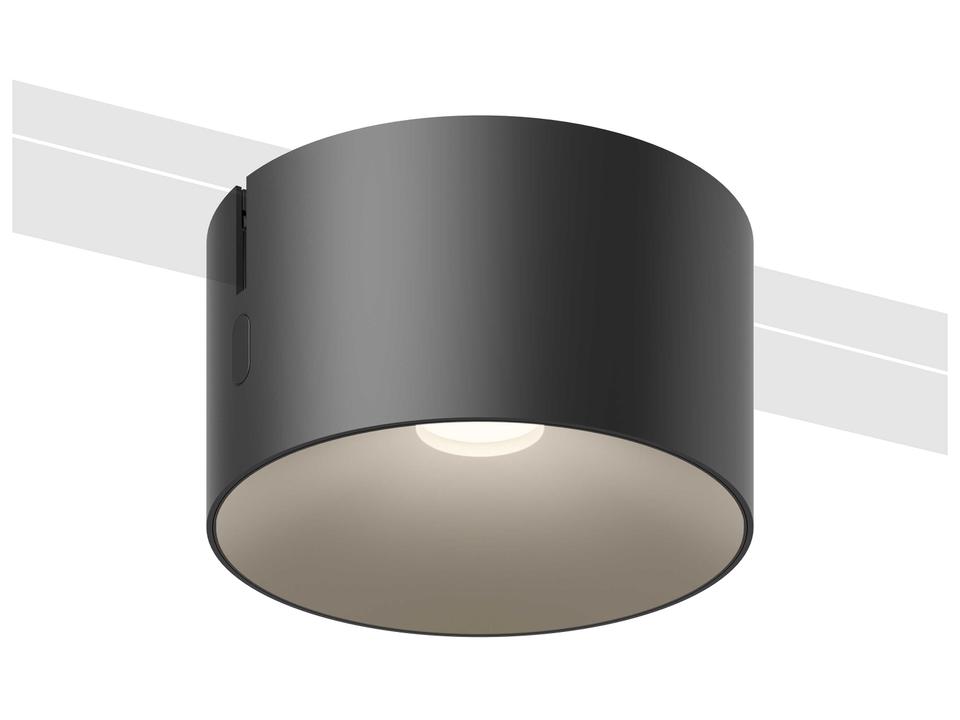Bind 1-Light Black Drum Track & Rail Light