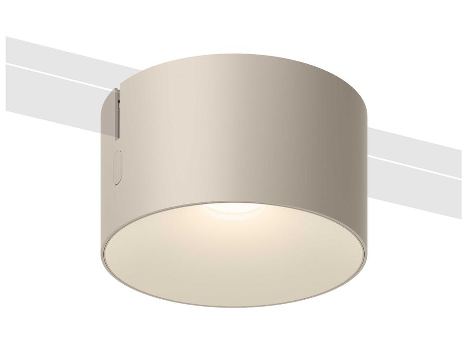 Bind 1-Light Off White Drum Track & Rail Light