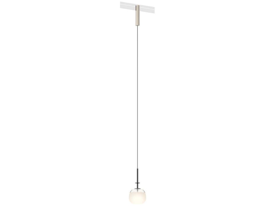 Bind 1-Light Off White Globe Track & Rail Light