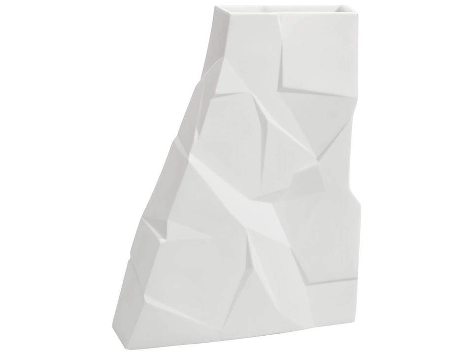 Matrix Tall Thin Vase in White Biscuit Porcelain by Bartek Mejor