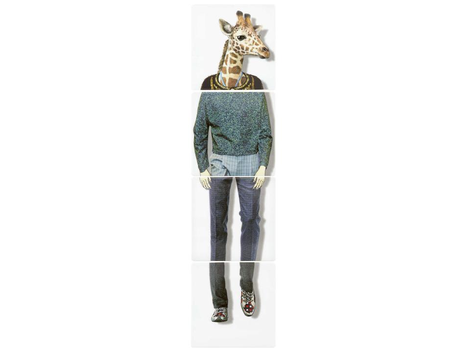 Christian Lacroix Love Who You Want Giraffe Porcelain Coasters Set of 4