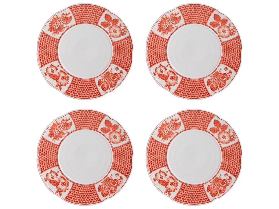 Coralina Floral Bread and Butter Plate Set of 4