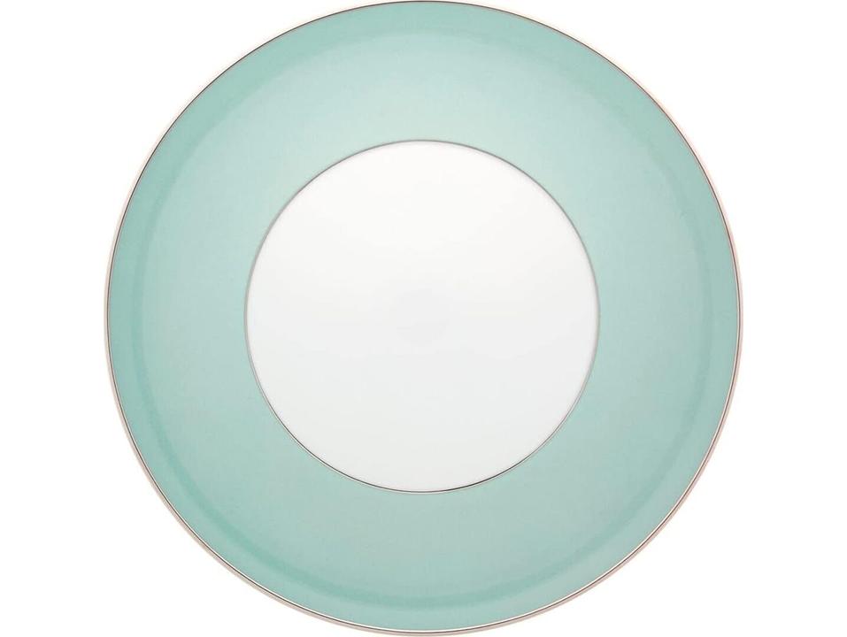 Venezia Contemporary Porcelain Charger Plate Set of 4 with Platinum