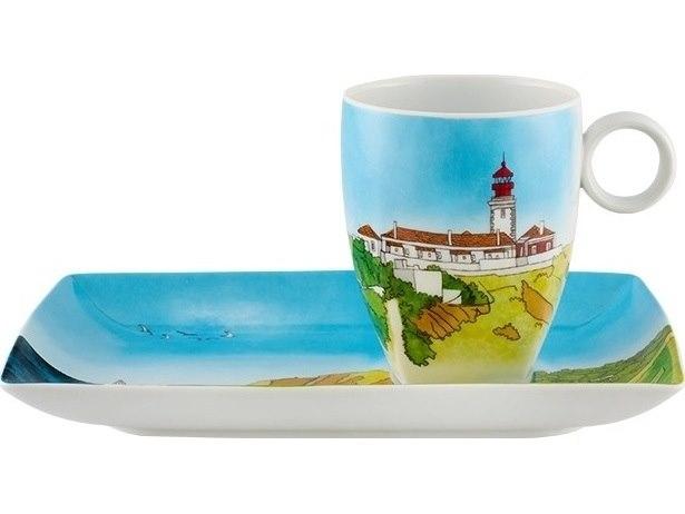 Alma De Sintra Porcelain Tray and Mug Set